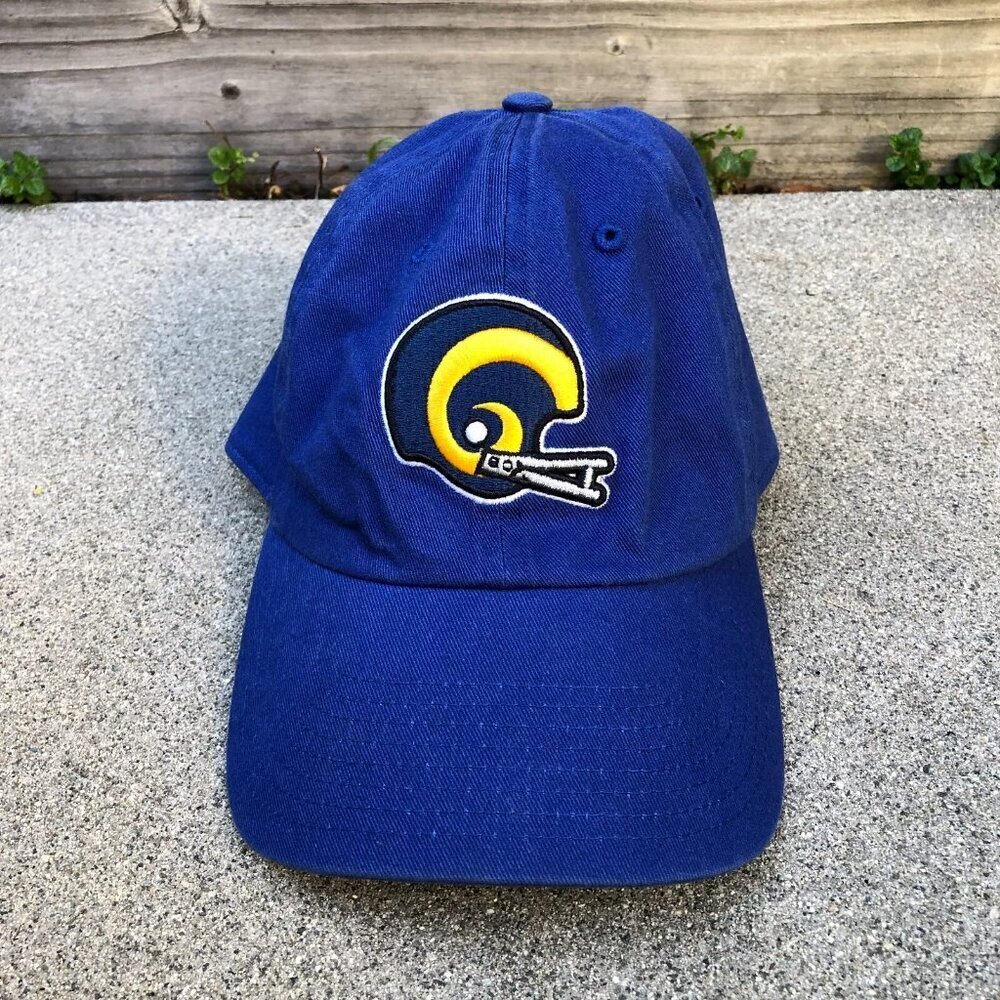 NFL TEAM Los Angeles Rams Dad Hat Men's One Size Football Logo Cap Blue​​​